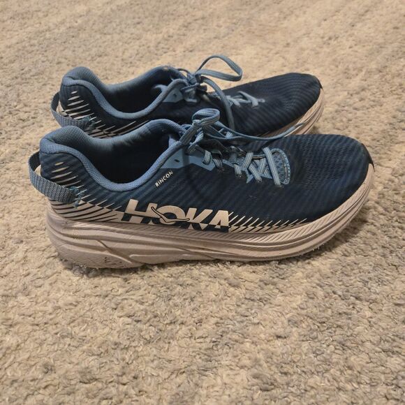 Hoka One One Rincon 2 Men’s Blue Moon/White Running Shoes 1110514 BMWH – Size 12 - Picture 1 of 11